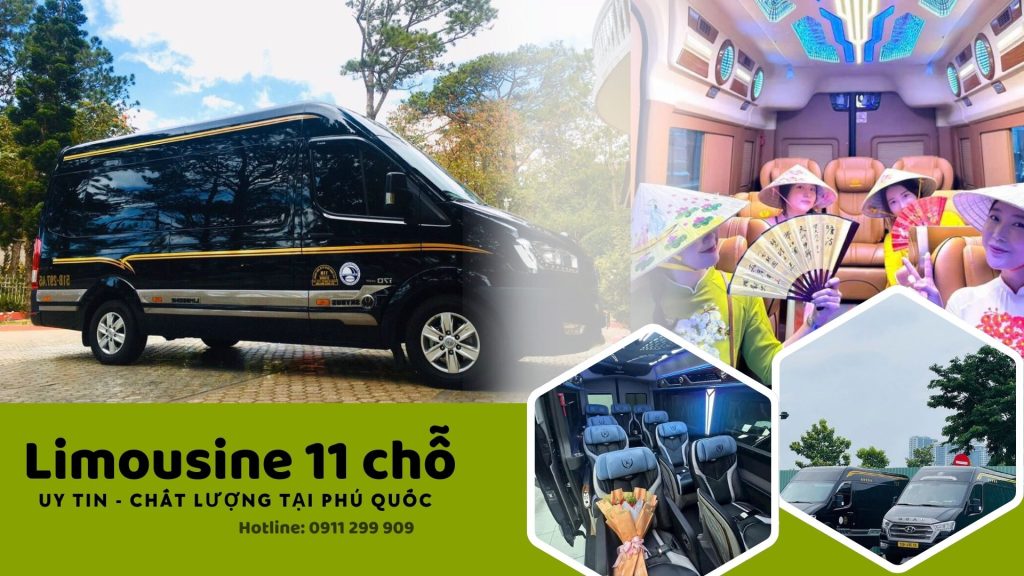 Thuê xe liomousine 11 chỗ Phú Quốc